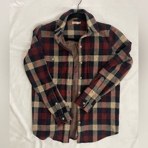 Faherty button up plaid shirt